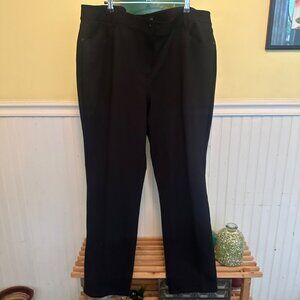Talbots NWT Womens Black Straight Leg Pants Size 20W